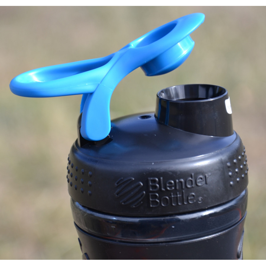 Шейкер спортивний (пляшка) BlenderBottle SportMixer Flip 20oz/590ml Black/Cyan