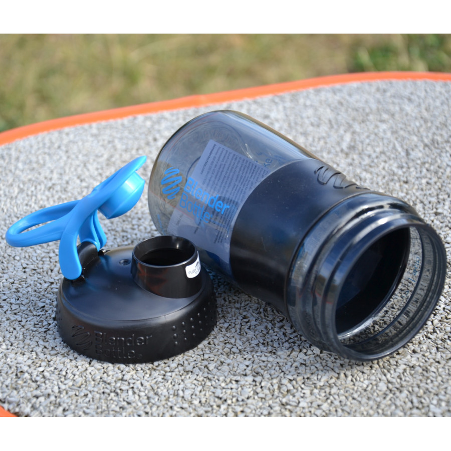 Шейкер спортивний (пляшка) BlenderBottle SportMixer Flip 20oz/590ml Black/Cyan
