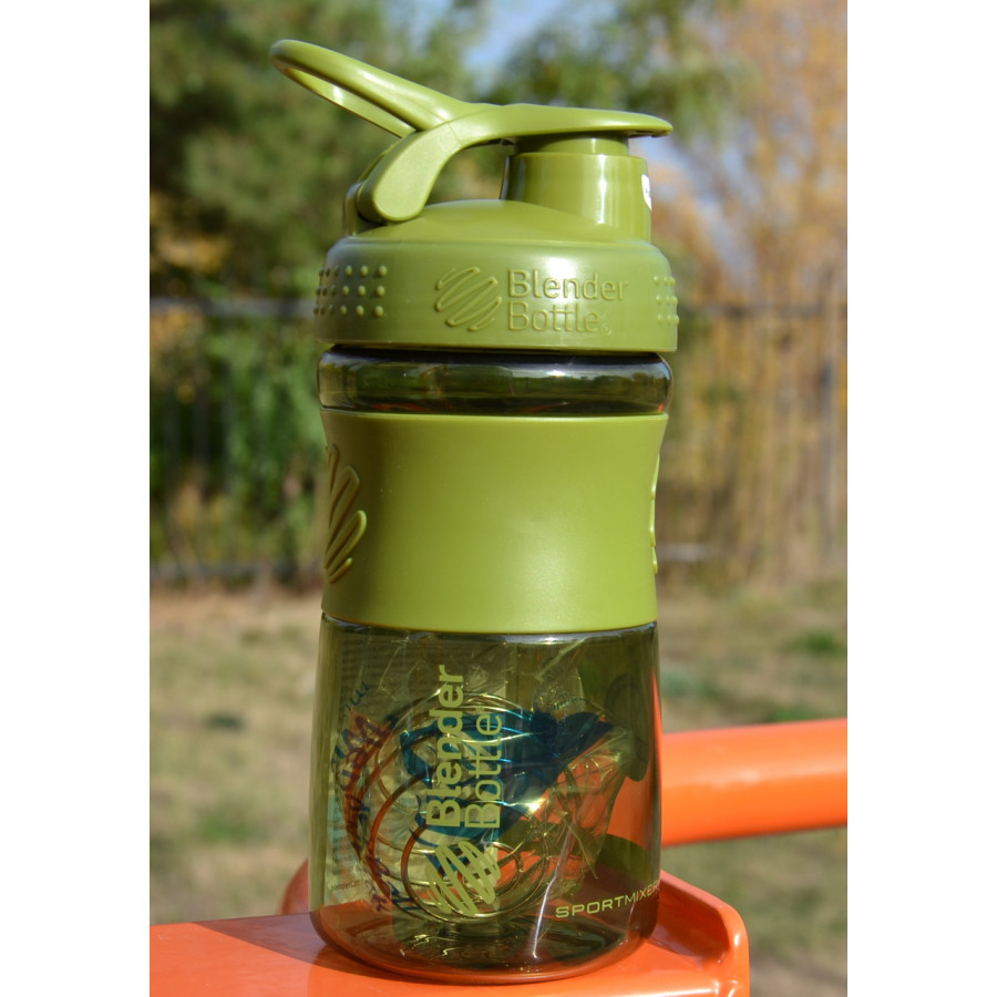 Шейкер спортивний (пляшка) BlenderBottle SportMixer Flip 20oz/590ml Moss Green