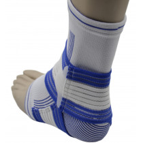 Бандажі на гомілкостоп Power System PS-6009 Ankle Support Pro Blue/White (1шт.) S/M Бандажі на гомілкостоп Power System PS-6009 Ankle Support Pro Blue/White (1шт.) S/M