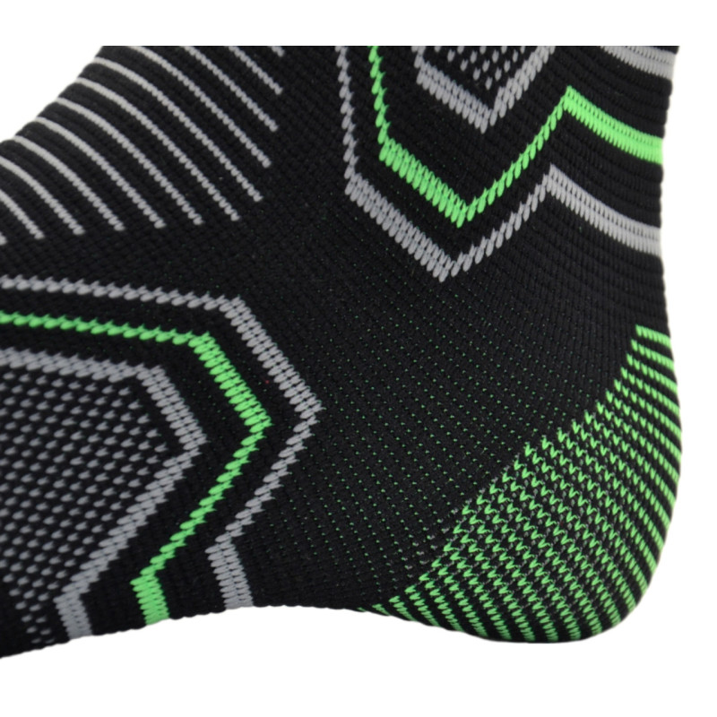 Бандажи на голеностоп PowerPlay 4100, Размер L/XL, Хлопок, Эластан, Черные (пара) 