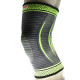 Компрессионный коленный бандаж MadMax MFA-284 3D Compressive knee support Dark grey/Neon green (1шт.), Размер L