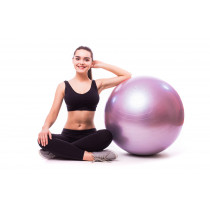 М'яч для фітнесу (фітбол) PowerPlay 4001 Ø65 cm Gymball Ліловий + помпа М'яч для фітнесу (фітбол) PowerPlay 4001 Ø65 cm Gymball Ліловий + помпа