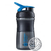 Шейкер спортивний (пляшка) BlenderBottle SportMixer Flip 20oz/590ml Black/Cyan Шейкер спортивний (пляшка) BlenderBottle SportMixer Flip 20oz/590ml Black/Cyan