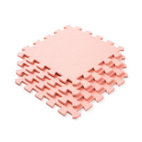 Мат-пазл детский WCG EVA 30х30х1см - 10 частей персиковый