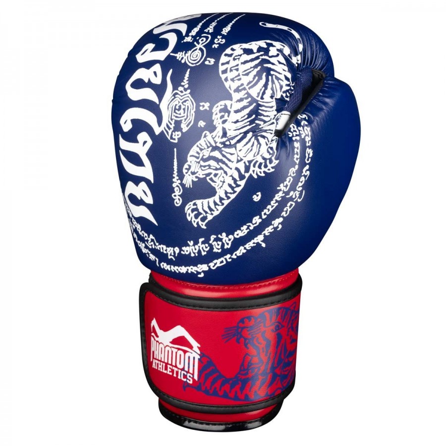 Боксерські рукавиці Phantom Muay Thai Blue 12 унцій (бинти в подарунок)