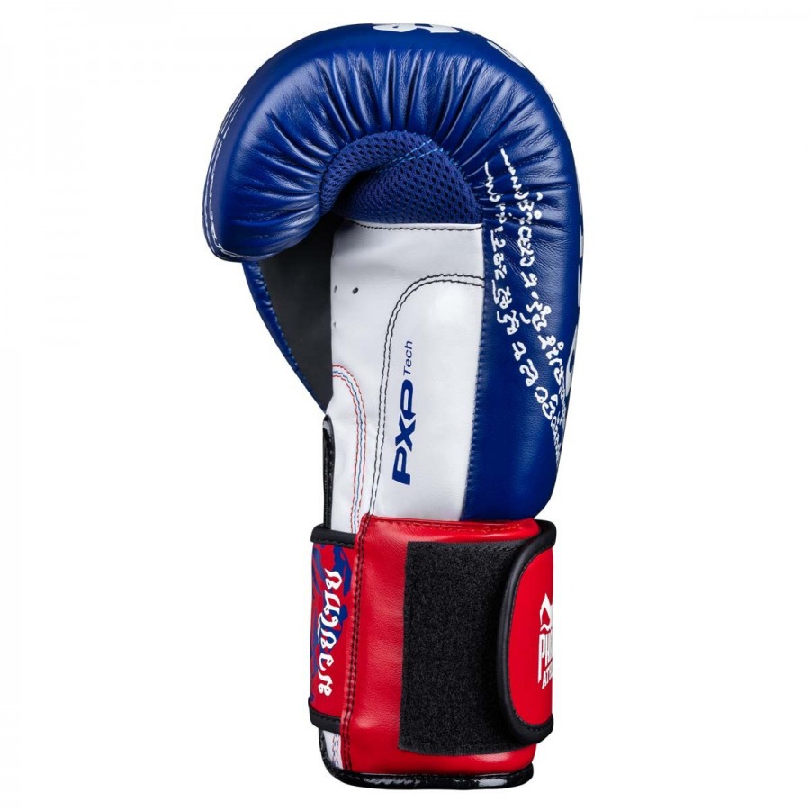 Боксерські рукавиці Phantom Muay Thai Blue 12 унцій (бинти в подарунок)