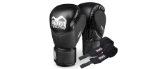 Боксерські рукавиці Phantom RIOT Pro Black 16 унцій (бинти в подарунок)