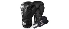 Боксерські рукавиці Phantom Muay Thai Black 12 унцій (бинти в подарунок)