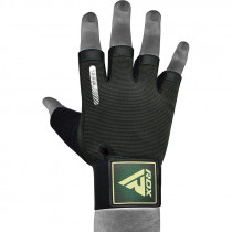 Рукавички для фітнесу RDX T2 Half Army Green L Рукавички для фітнесу RDX T2 Half Army Green L