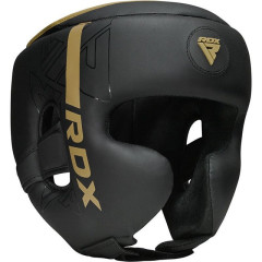 Боксерский шлем RDX F6 KARA Matte Golden M