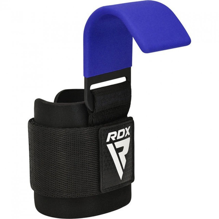Гаки для тяги на зап'ястя RDX W5 Gym Hook Strap Blue Plus