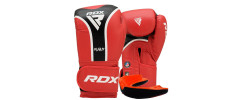 Боксерські рукавиці RDX AURA PLUS T-17 Red/Black 16 унцій (капа в комплекті)