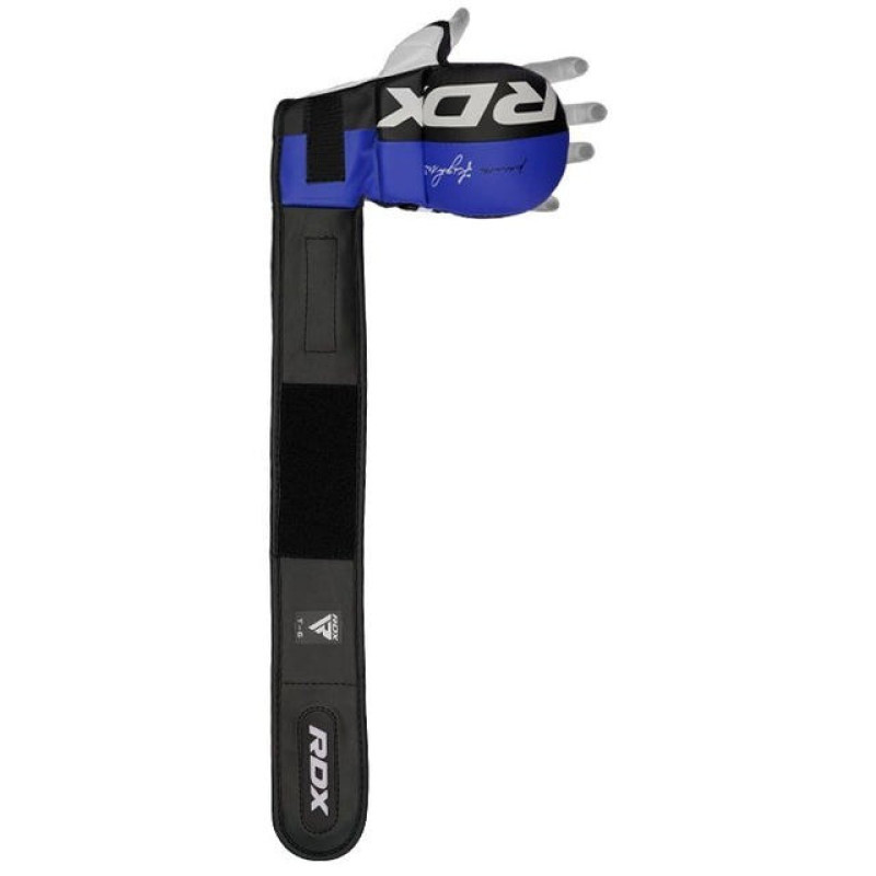Перчатки для ММА RDX T6 Plus Rex Blue M (капа в комплекте)