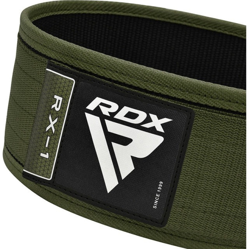 Ремень для тяжелой атлетики RDX RX1 Weight Lifting Belt Army Green M