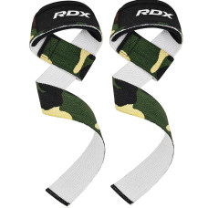 Лямки для тяги RDX W1 Gym Single Strap Camo Green Plus, Довжина 60 см, Ширина 4 см, Бавовна, Еластан, Зелений (камуфляж)