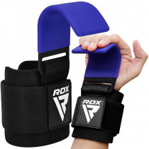 Гаки для тяги на зап'ястя RDX W5 Gym Hook Strap Blue Plus Гаки для тяги на зап'ястя RDX W5 Gym Hook Strap Blue Plus