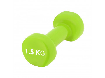 Гантель вінілова PowerPlay 1,5 кг. PP_4103 Зелена (1шт.)