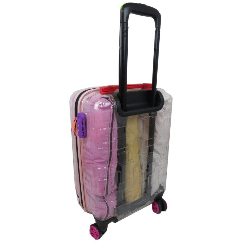 Прозора валіза маленька ABS | пластиковий чемодан ручна поклажа 42L My Luggage