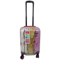 Прозора валіза маленька ABS | пластиковий чемодан ручна поклажа 42L My Luggage