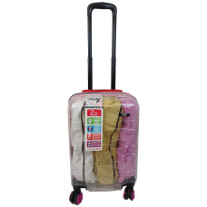 Прозора валіза маленька ABS | пластиковий чемодан ручна поклажа 42L My Luggage