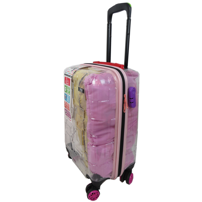 Прозора валіза маленька ABS | пластиковий чемодан ручна поклажа 42L My Luggage