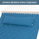 Стійка для гамака 50х50 + Двомісний гамак SOFT блакитний XXL 200x140 з планками