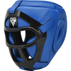 Боксерский шлем RDX T1 Grill Full Blue L