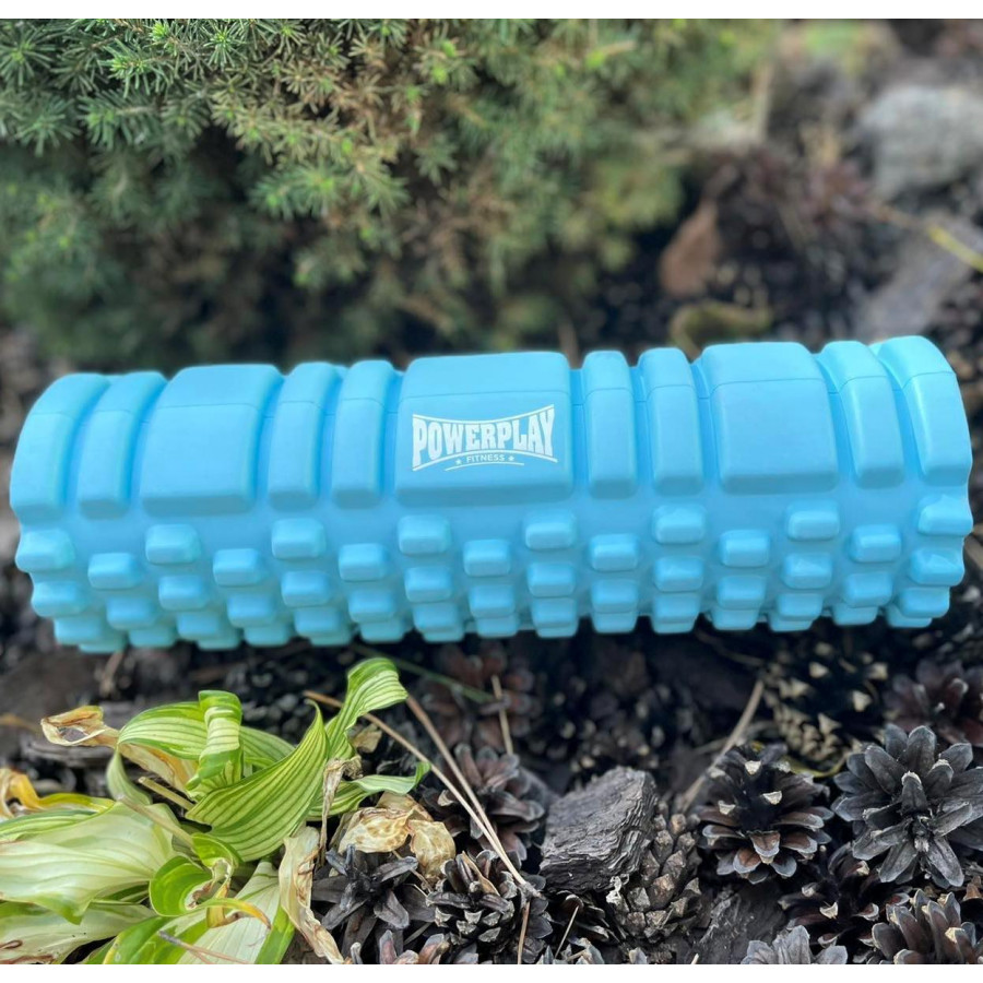 Массажный ролик (роллер) PowerPlay 4342 Massage Roller Синий (30x10см.)