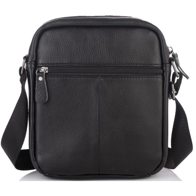 Чоловіча сумка з натуральної шкіри Tiding Bag чорна