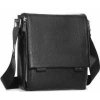 Чоловіча сумка з натуральної шкіри Tiding Bag чорна
