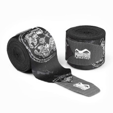 Бинты для боксу Phantom Muay Thai Black 400см. (4м.)