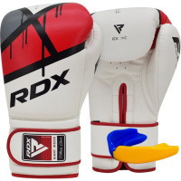 Боксерські рукавиці RDX F7 Ego, 16 унцій, шкіра Maya Hide™, система вентиляції SPP™, червоний, 