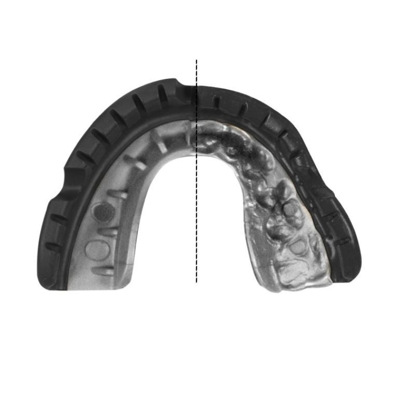 Капа OPRO Gold Braces під брекети доросла (вік 11+) Blackl/Silver(art.102518001)