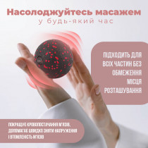 Массажный мяч PowerPlay PP-4350 Epp Massage Ball (d8) Черный/Красный Массажный мяч PowerPlay PP-4350 Epp Massage Ball (d8) Черный/Красный