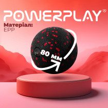 Массажный мяч PowerPlay PP-4350 Epp Massage Ball (d8) Черный/Красный Массажный мяч PowerPlay PP-4350 Epp Massage Ball (d8) Черный/Красный