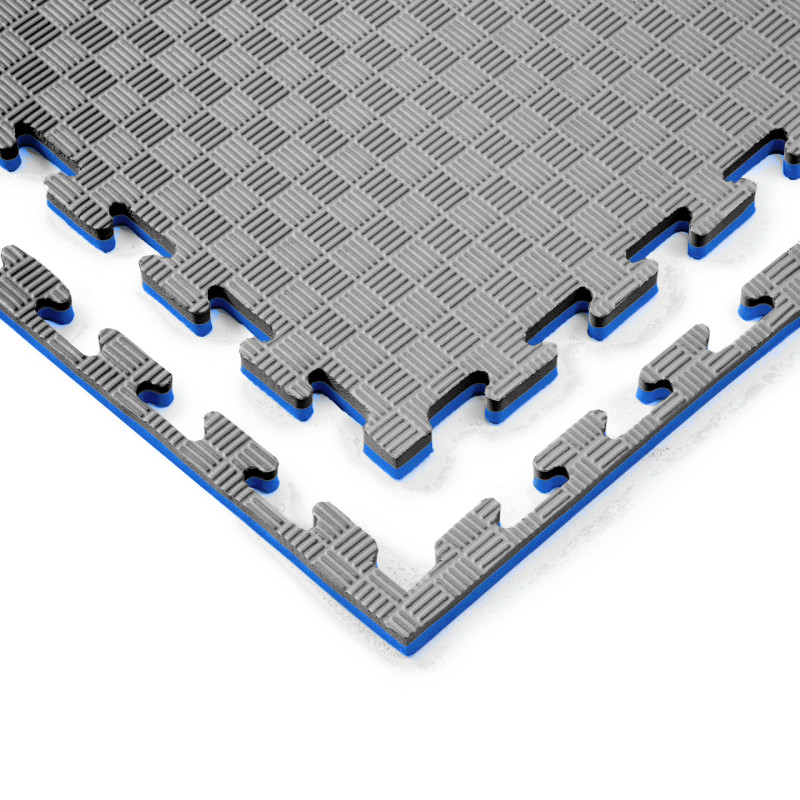 Мат-татами (Мат-пазл ласточкин хвост) WCG EVA 100х100х2 cm черный синий
