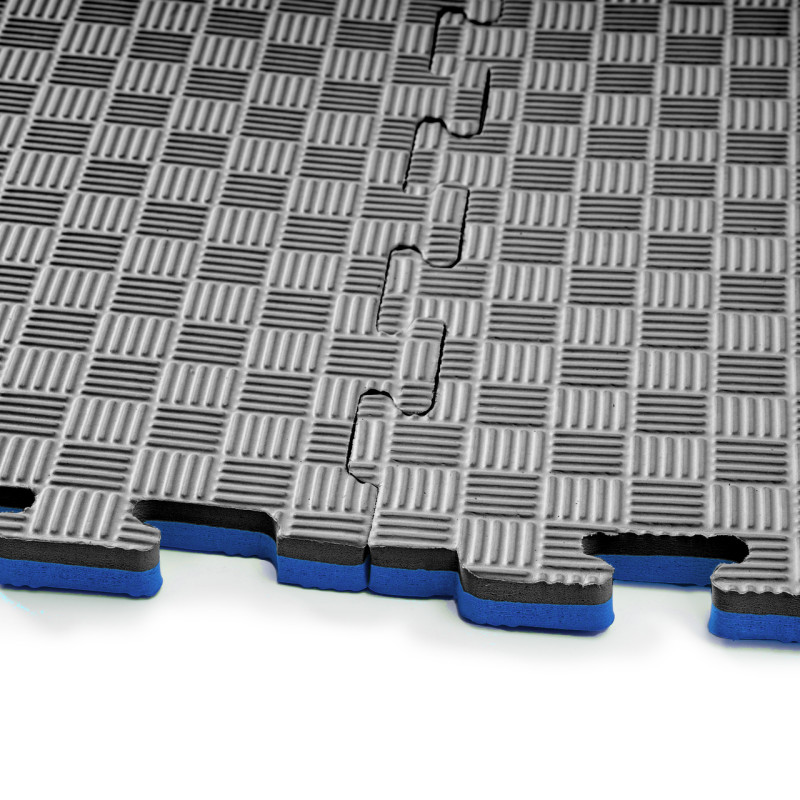 Мат-татами (Мат-пазл ласточкин хвост) WCG EVA 100х100х2 cm черный синий