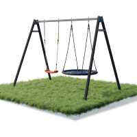 Стойка для подвесной качели WCG 2 Play Frame Двухместная + Качели гнездо + пластиковые качели