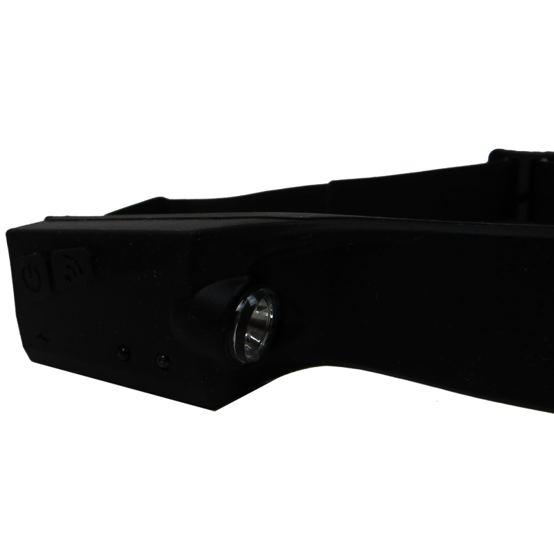 Аккумуляторный налобный фонарь LED полоса 120 Lm + фонарик 90 Lm Bresser