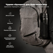 Пляшка для води металева вакуумна ION8 500 мл. Vacuum Insulated, Black Пляшка для води металева вакуумна ION8 500 мл. Vacuum Insulated, Black