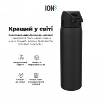 Пляшка для води металева вакуумна ION8 500 мл. Vacuum Insulated, Black Пляшка для води металева вакуумна ION8 500 мл. Vacuum Insulated, Black
