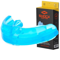 Капа Shock Doctor Single Braces под брекеты, Взрослая (12+), Посадка: мгновенная, Медицинский силикон, Синий