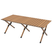 Cтіл розкладний для кемпінгу + чохол 117х60 WCG Woody L, Розмір стільниці: 117×60 см, Вага 7 кг, Алюмінієвий сплав