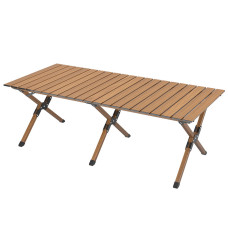 Cтіл розкладний для кемпінгу + чохол 117х60 WCG Woody L, Розмір стільниці: 117×60 см, Вага 7 кг, Алюмінієвий сплав