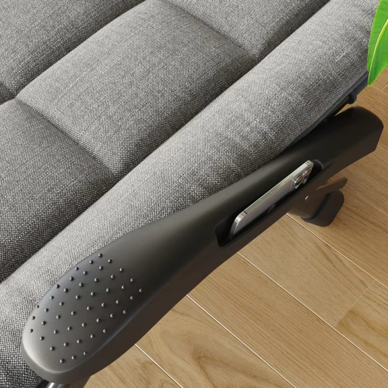 Розкладне крісло шезлонг садовий із подушкою WCG FCB-S08