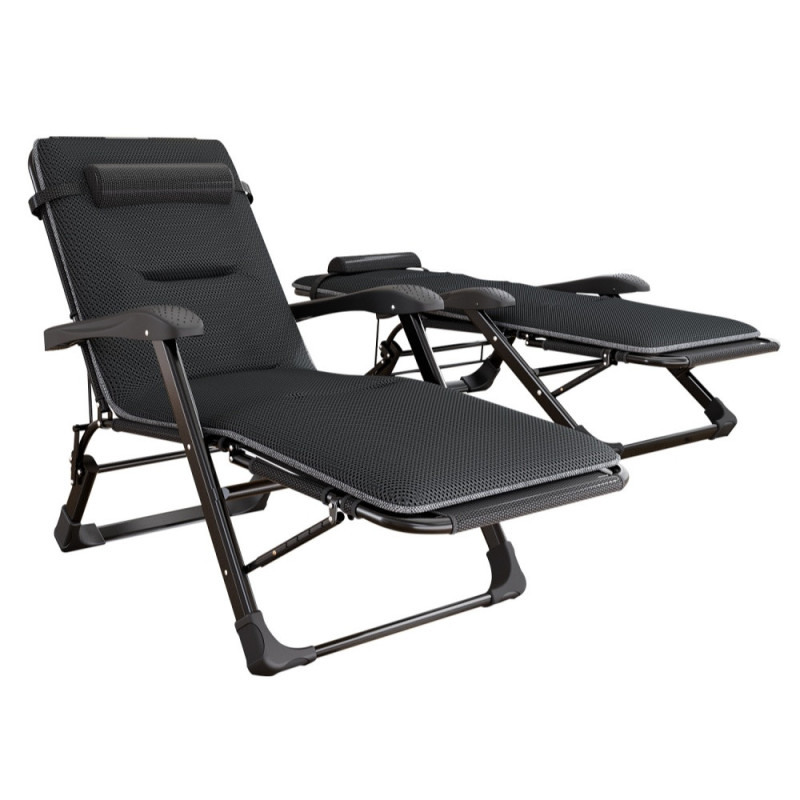 Раскладное кресло шезлонг садовый + матрас FCB-S07PM