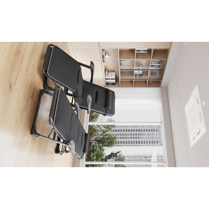 Раскладное кресло шезлонг садовый + матрас FCB-S07PM