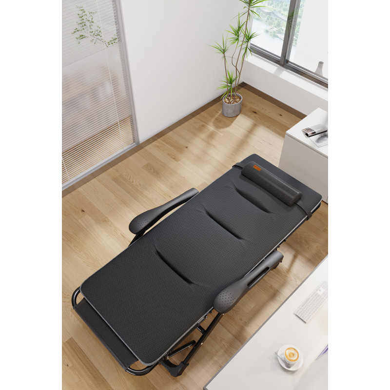 Раскладное кресло шезлонг садовый + матрас FCB-S07PM