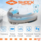 Капа Shock Doctor Ultra Braces под брекеты, Взрослая (возраст 12+), Посадка: кипячение+прикус, Медицинский силикон, Серый